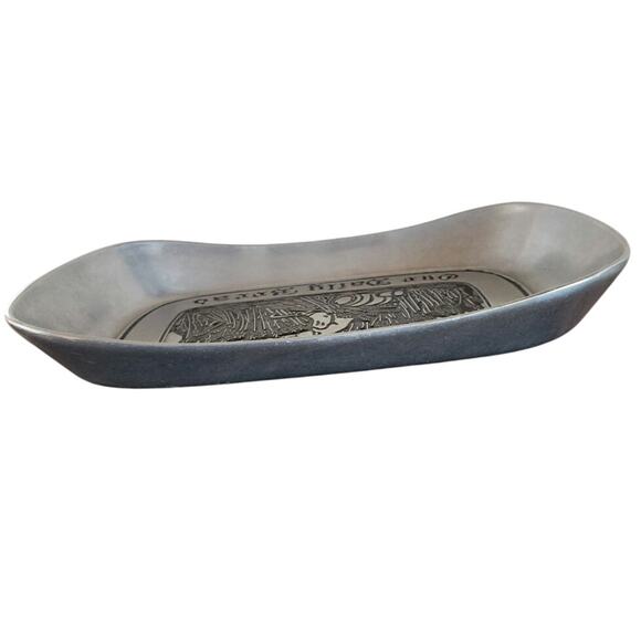 WILTON ARMETALE PEWTER GIVE US THIS DAY BREAD TRAY USA - Picture 4 of 5